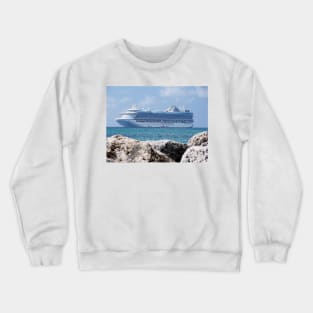 Emerald Princess anchored out Crewneck Sweatshirt